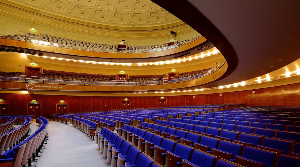 Sheffield City Hall featuring theatre scenes and interior views