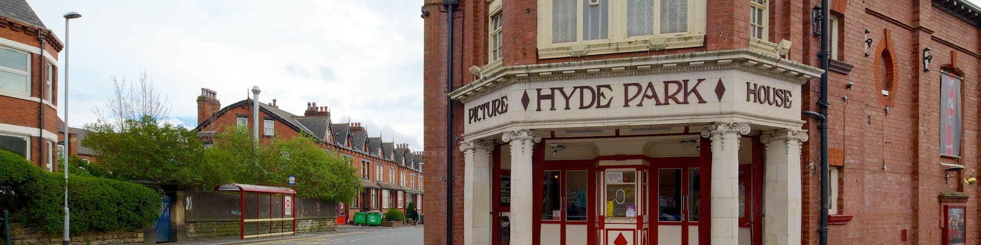 Leeds featuring theater scenes and signage