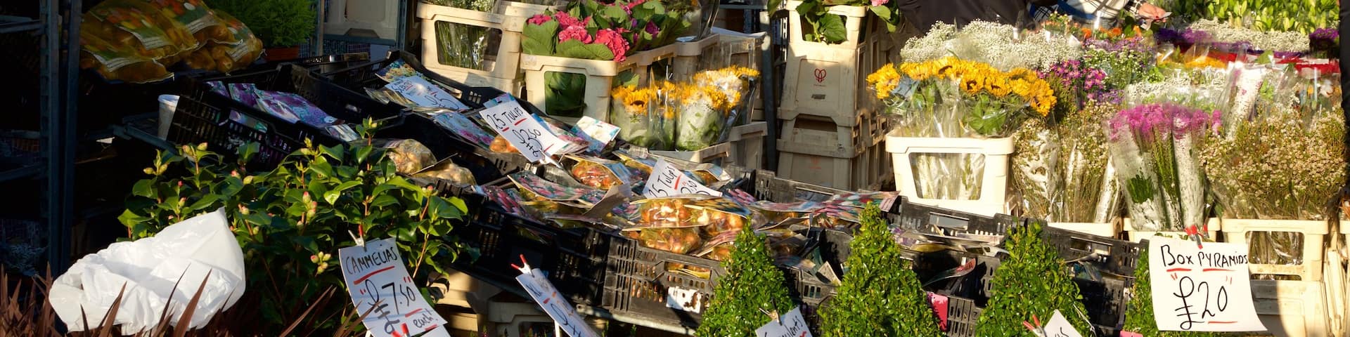 London welches beinhaltet Blumen, Einkaufen und MĂ€rkte