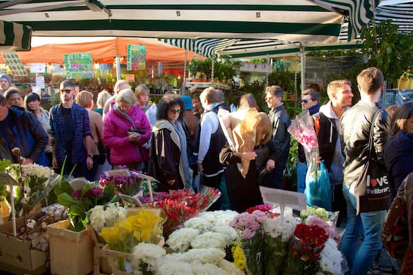 London das einen MĂ€rkte, Einkaufen und Blumen