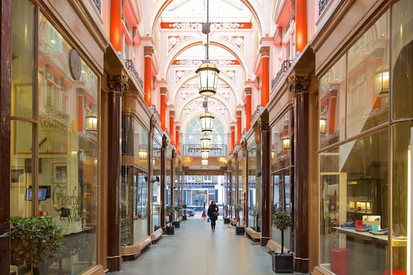 Royal Arcade mit einem Einkaufen, Geschichtliches und Innenansichten