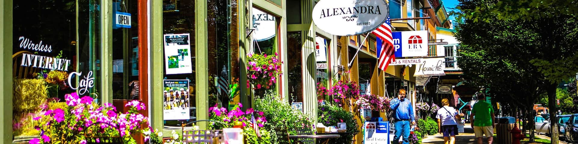 Ellicottville showing street scenes