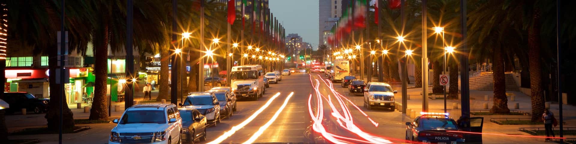 Reforma featuring night scenes, cbd and a city