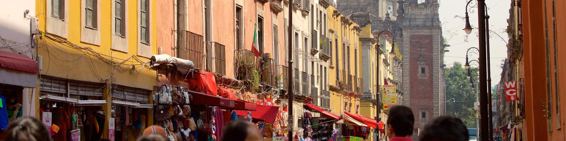 Ciudad de México centro que incluye una ciudad y distrito financiero central y también un gran grupo de personas