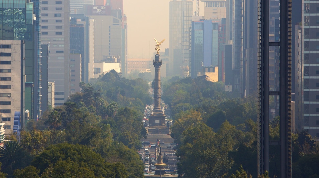 Reforma which includes a monument, a garden and a city