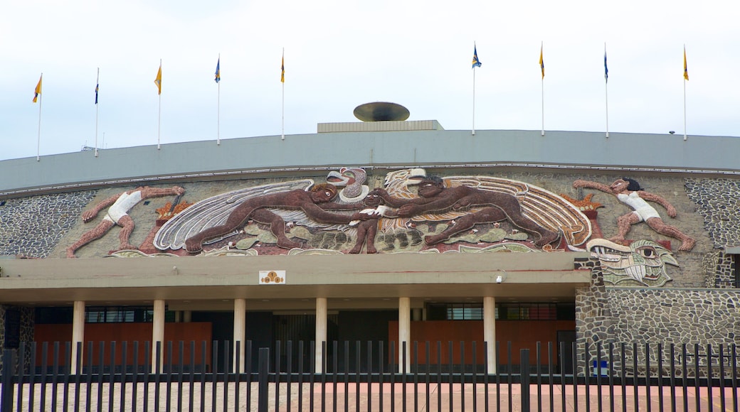 National Autonomous University of Mexico which includes outdoor art