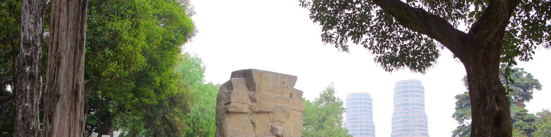 Museo Nacional de Antropologia showing a square or plaza and a statue or sculpture
