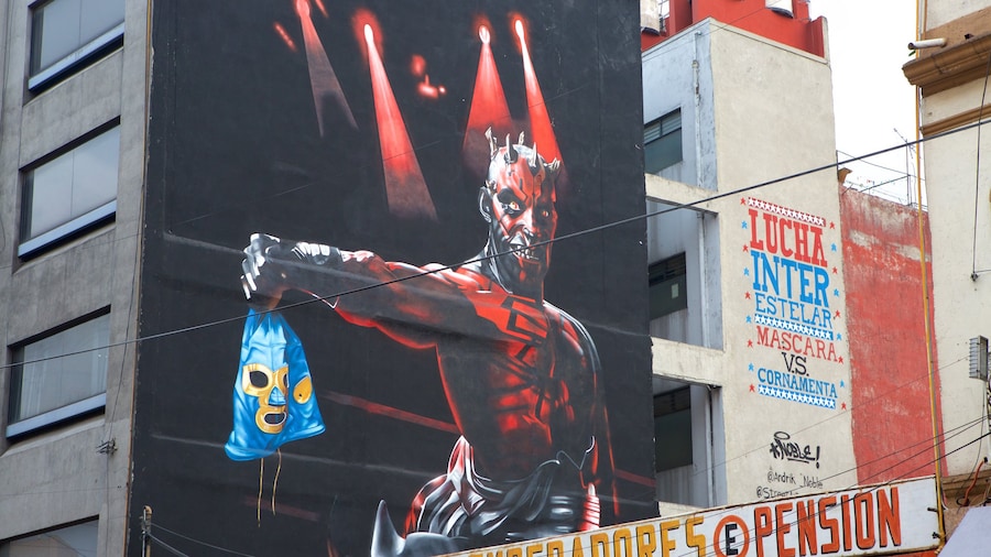 Arena México montrant art en plein air
