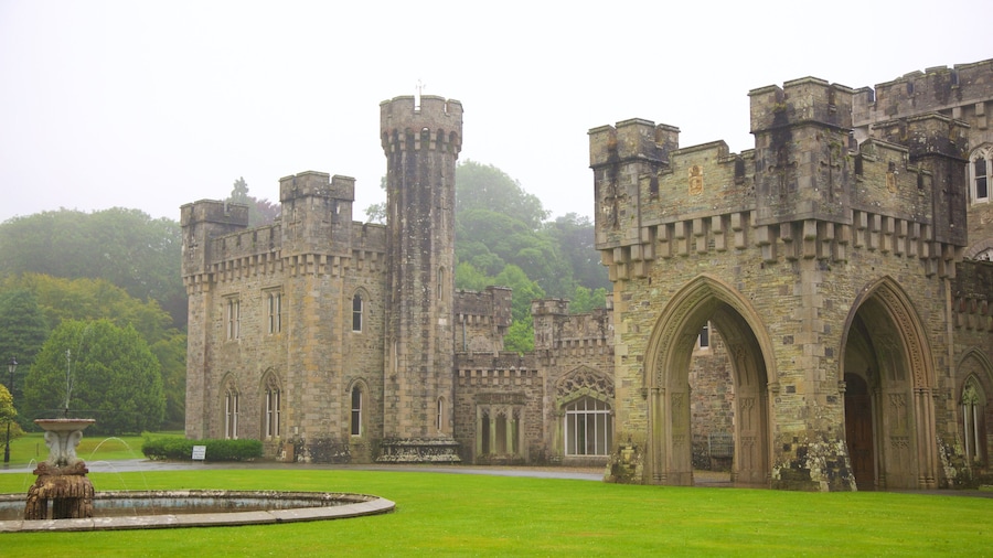 Irish Agricultural Museum showing heritage elements, a castle and a fountain