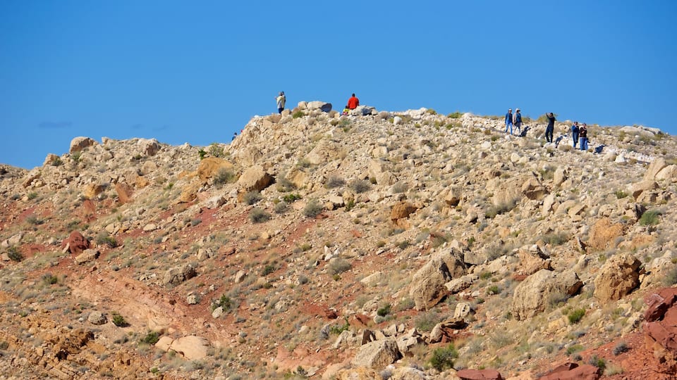 Centro-norte de Arizona mostrando vistas al desierto y escenas tranquilas y también un pequeño grupo de personas