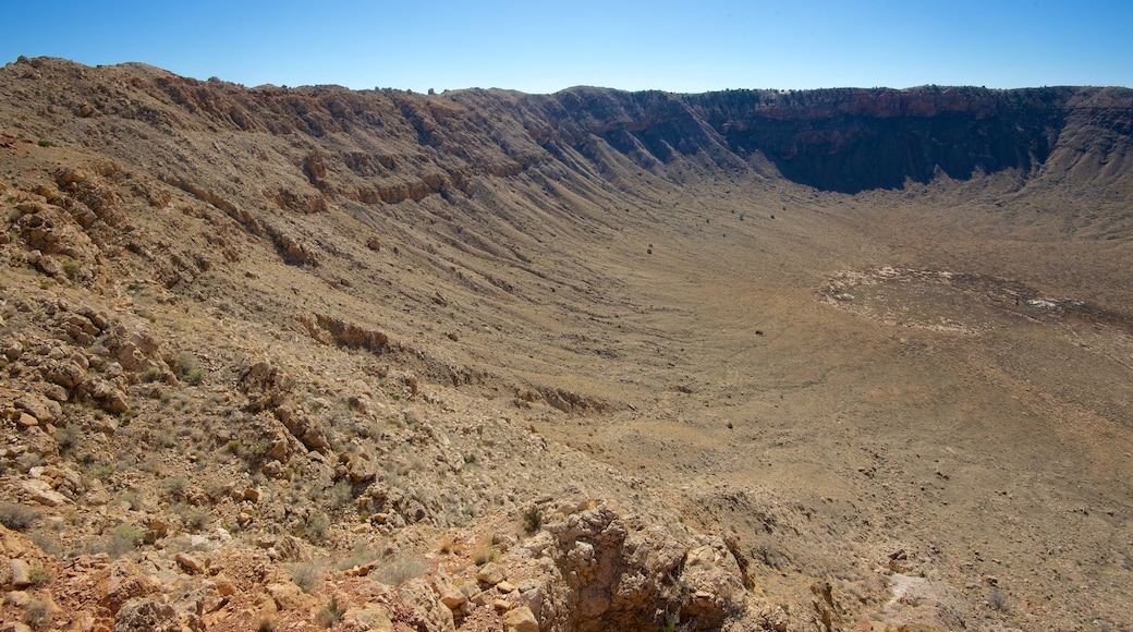 Meteor Crater which includes tranquil scenes and desert views