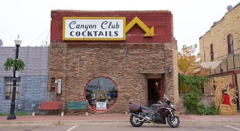 Williams showing a bar, street scenes and signage
