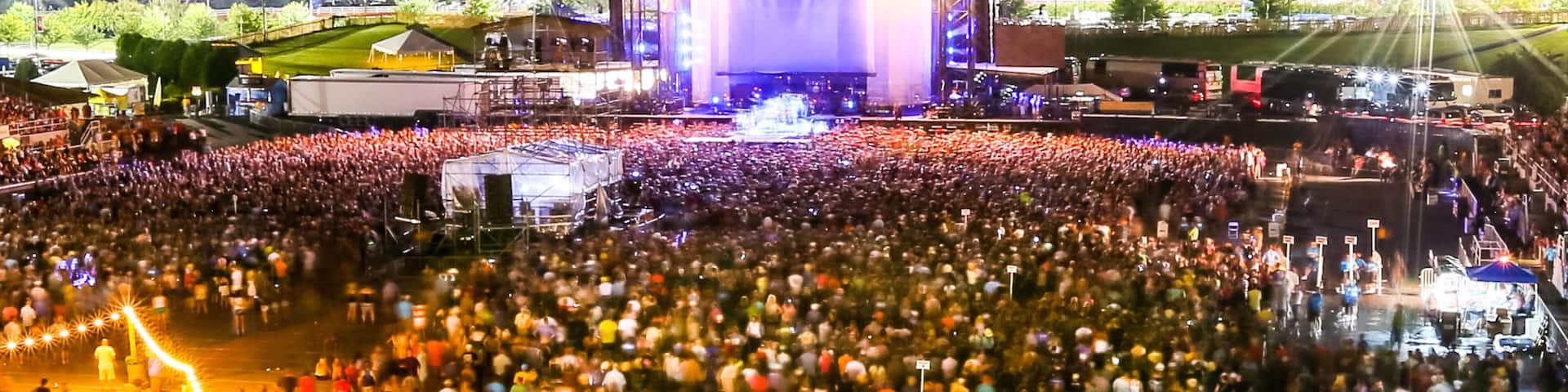 Hersheypark Stadium showing music, performance art and night scenes