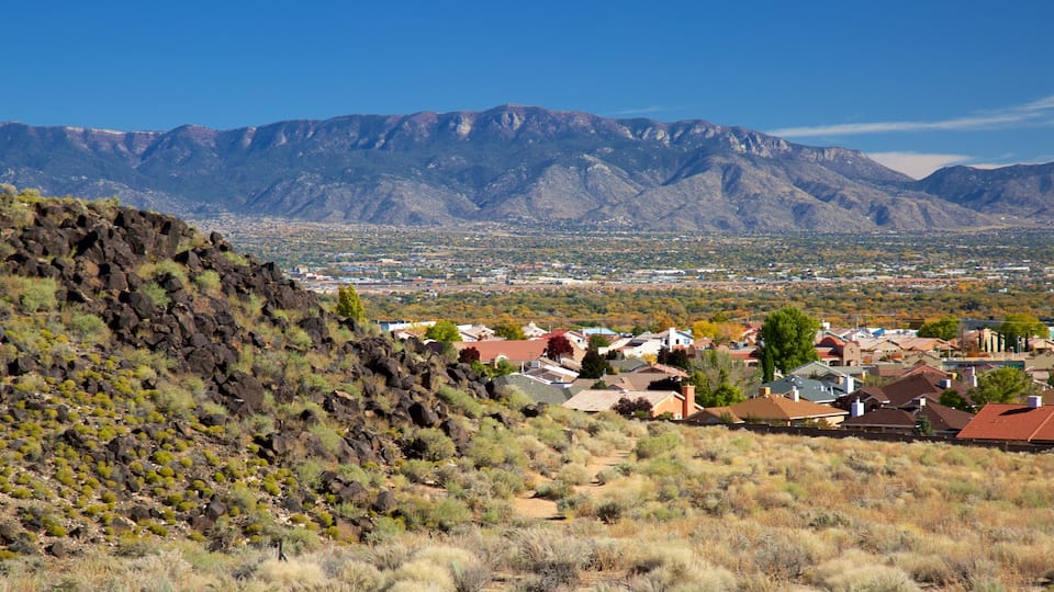 Petroglyph National Monument featuring mountains