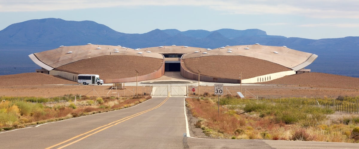 Spaceport America showing modern architecture
