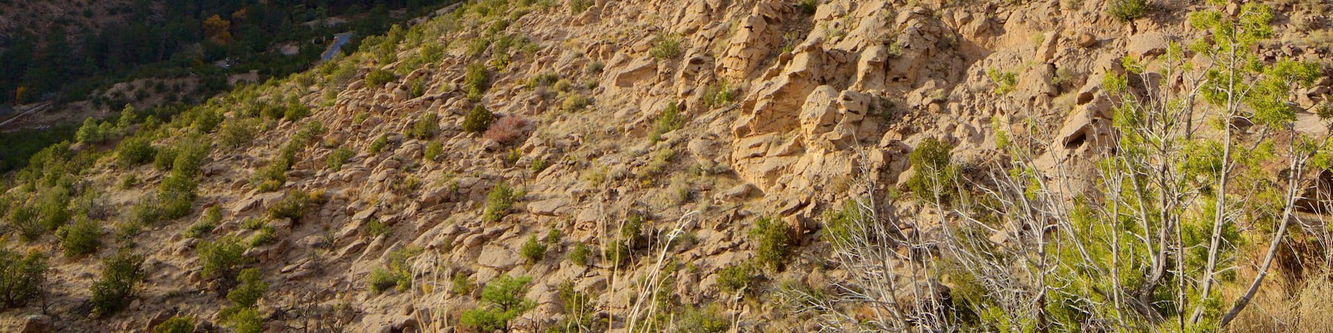 Monumento Nacional Bandelier que incluye escenas tranquilas