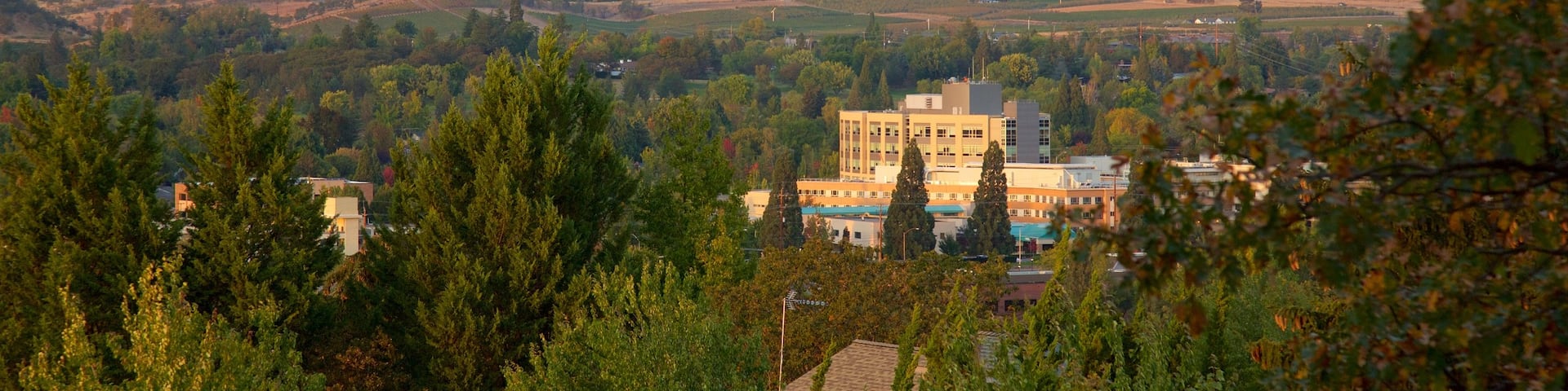 Medford which includes mountains and a small town or village