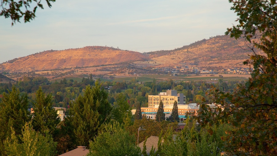 Medford which includes mountains and a small town or village