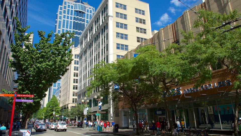 Seattle ofreciendo centro de negocios y imágenes de calles