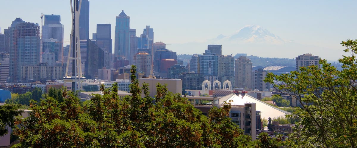 Queen Anne showing a city and landscape views