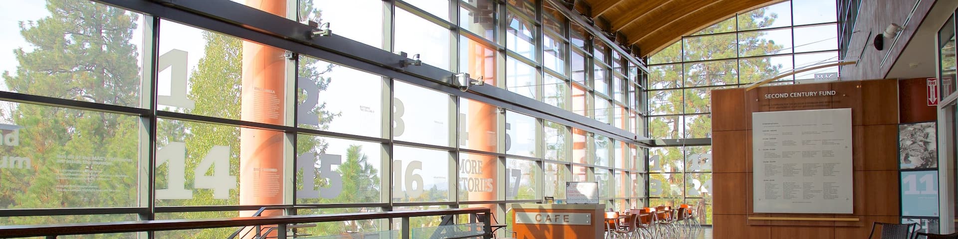 Northwest Museum of Arts & Culture showing interior views