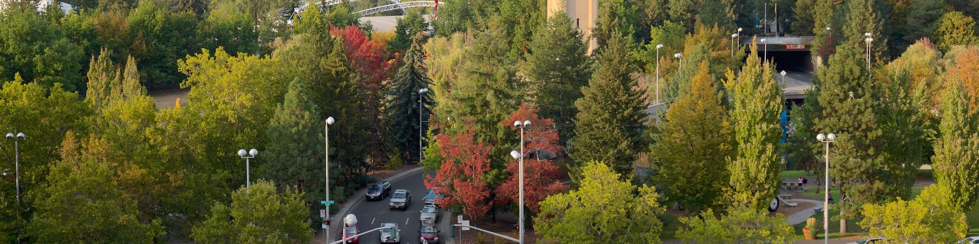 Riverfront Park featuring a city and landscape views