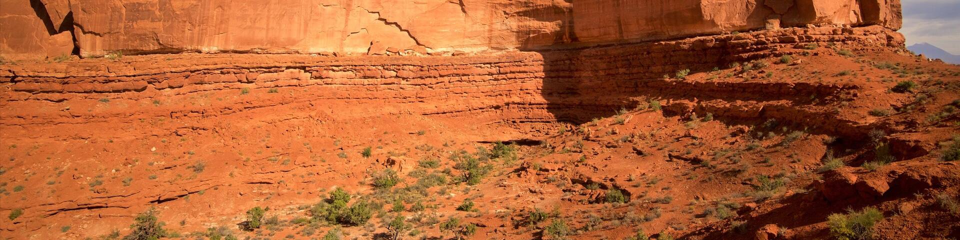 Arches National Park showing desert views