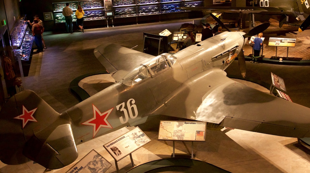 Museum of Flight featuring interior views