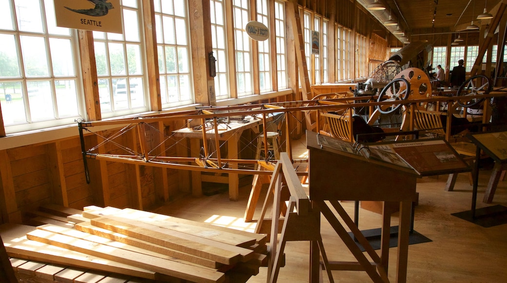 Museum of Flight showing interior views