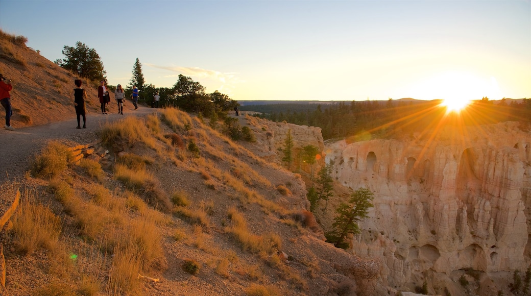 Bryce Point caracterizando paisagens do deserto, cenas tranquilas e um desfiladeiro ou canyon