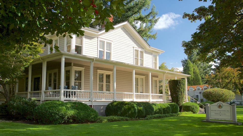 Officers Row which includes heritage architecture and a house