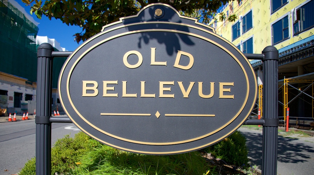 Old Bellevue showing signage