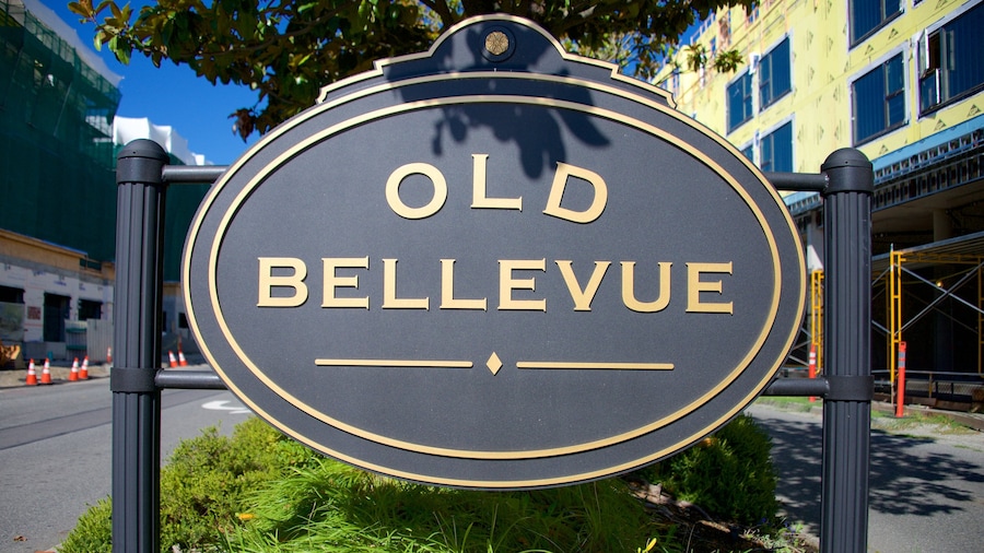 Old Bellevue mostrando señalización