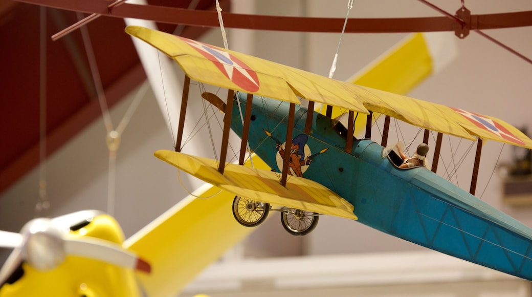 Pearson Air Museum featuring interior views