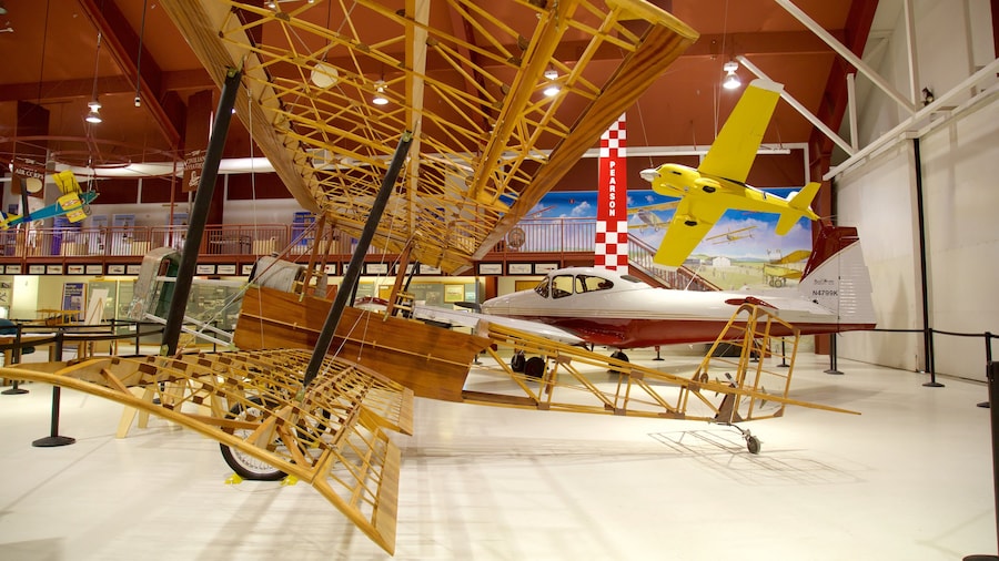 Pearson Air Museum showing interior views and aircraft