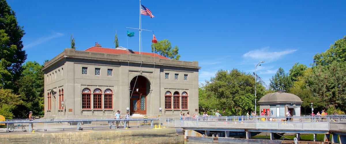 Hiram M. Chittenden Locks showing heritage architecture