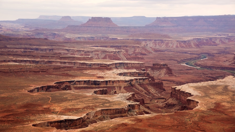 Moab showing a gorge or canyon, landscape views and tranquil scenes