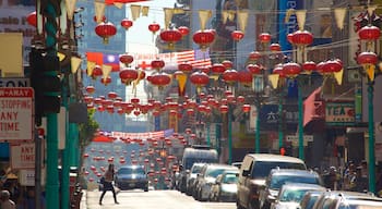 Chinatown which includes street scenes