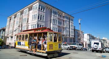 Nob Hill mit einem Straßenszenen