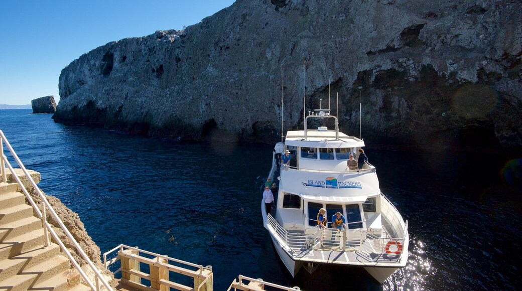 Channel Islands National Park showing boating and general coastal views