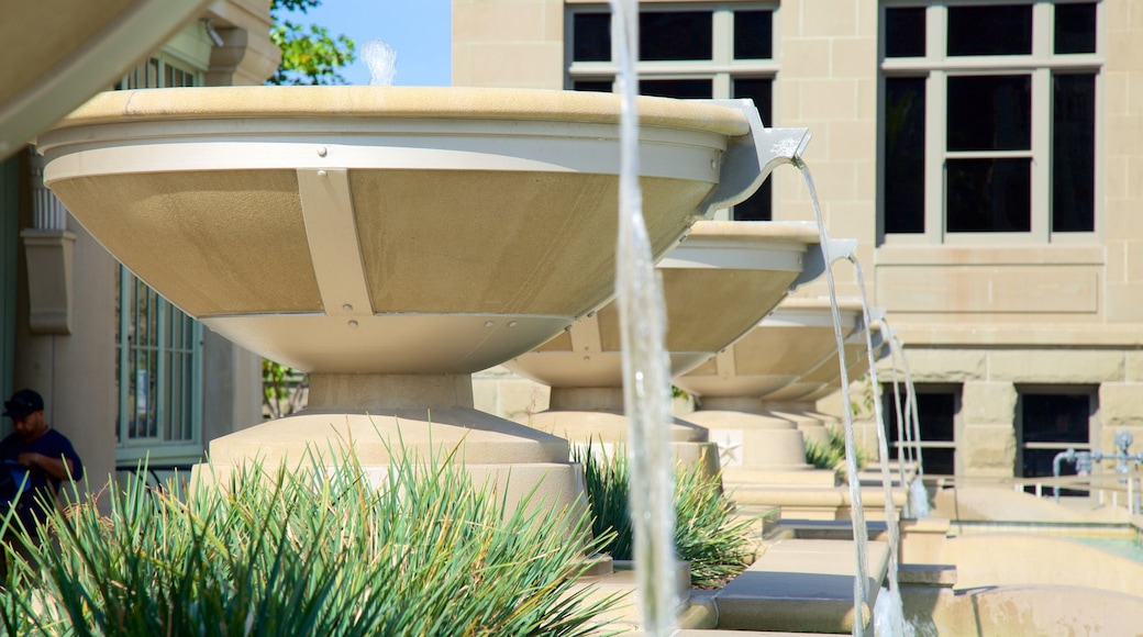 Redwood City featuring a fountain