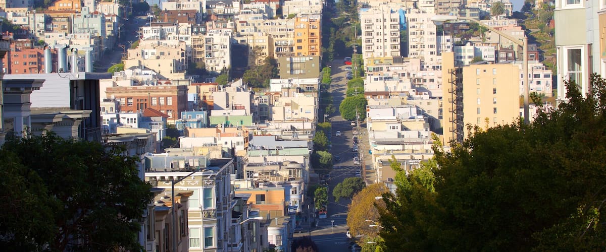 North Beach which includes skyline and a city