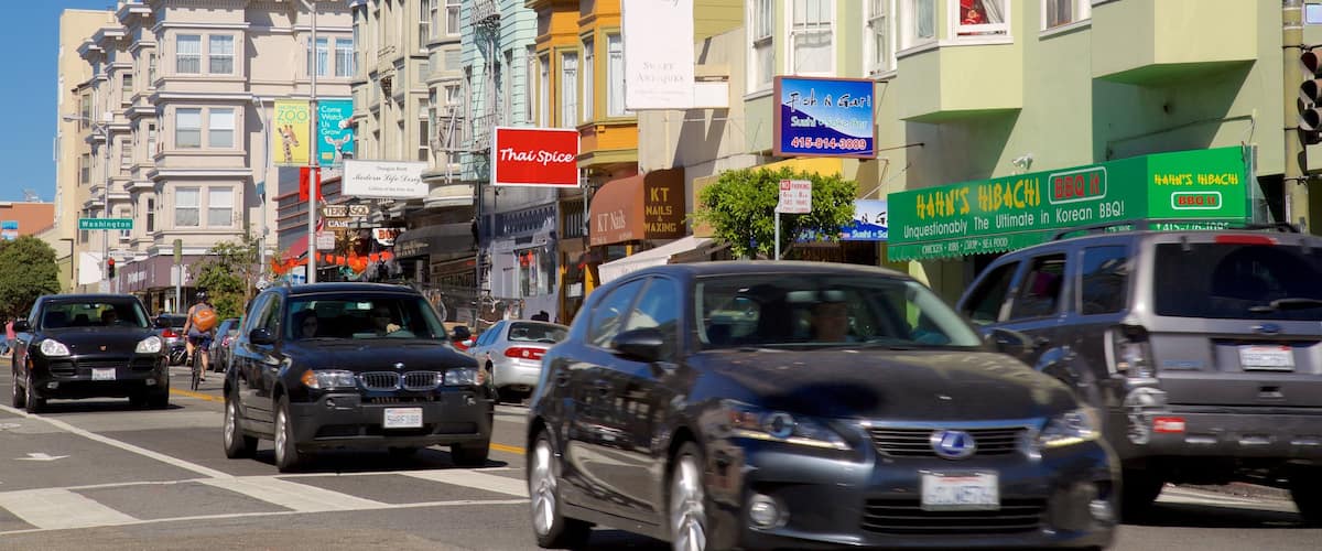 Polk Gulch 其中包括 城市, 看板 和 街道景色