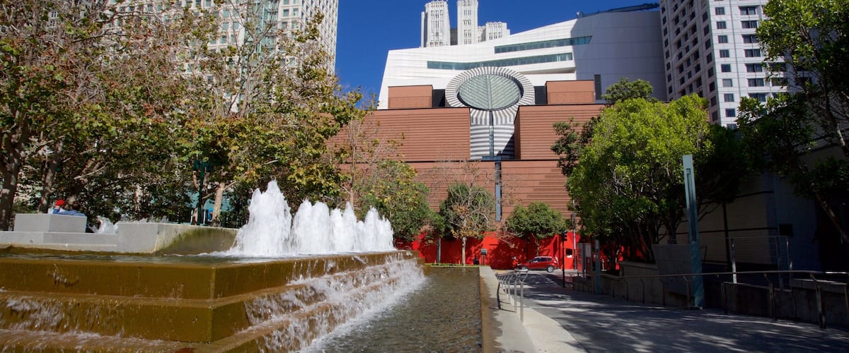 South of Market featuring a city, cbd and a fountain