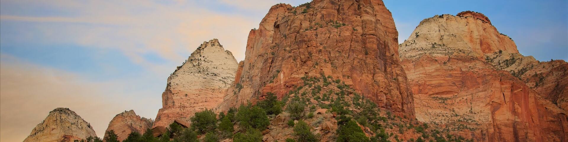 Zion National Park featuring tranquil scenes, landscape views and mountains