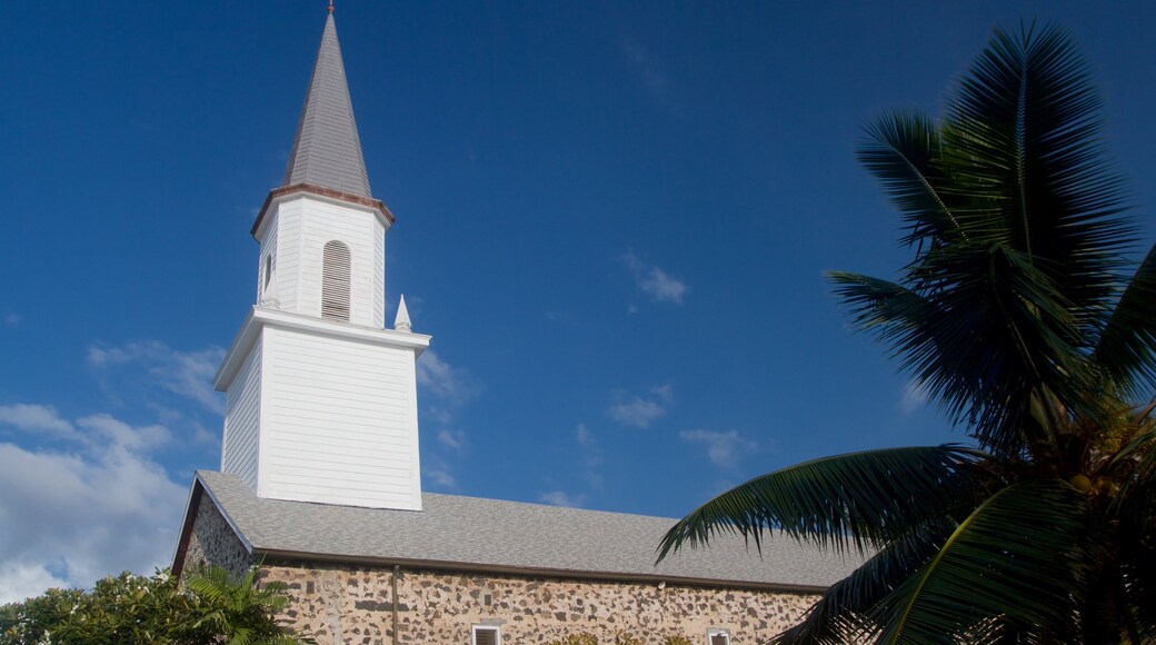 Igreja de Mokuaikaua mostrando uma igreja ou catedral