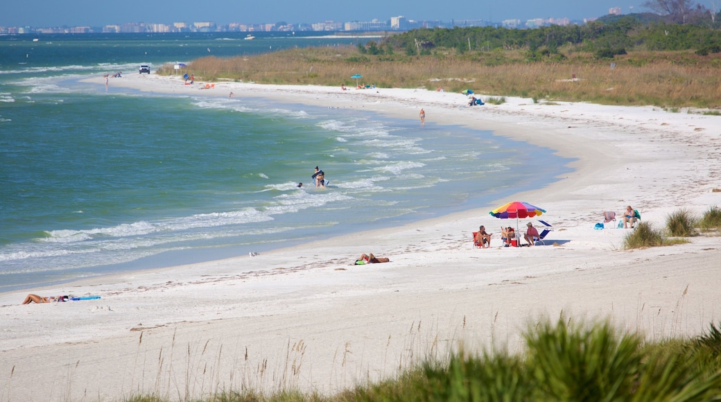 Fort De Soto Park som viser en sandstrand