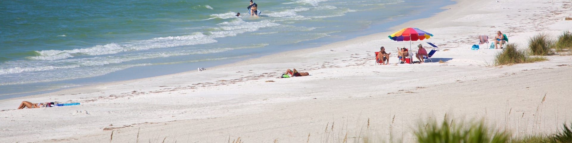 Fort De Soto Park which includes a sandy beach