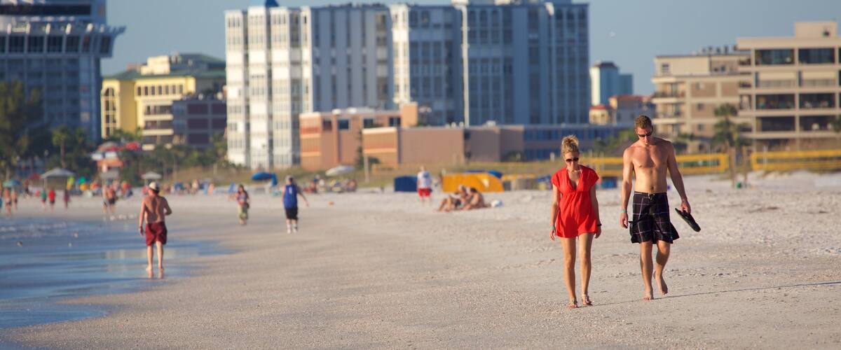 St. Petersburg featuring a beach as well as a couple