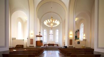 Suomenlinna Fortress showing a church or cathedral and interior views